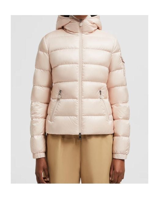 Moncler Natural Gles Zip-Up Padded Jacket