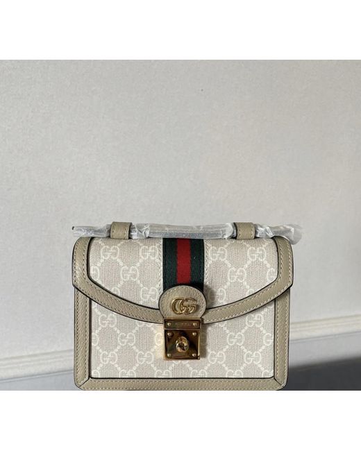 Gucci Metallic Ophidia Mini Top Handle Bag