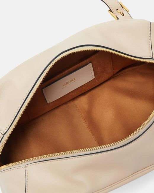 Versace Natural Tag Logo Shoulder Bag