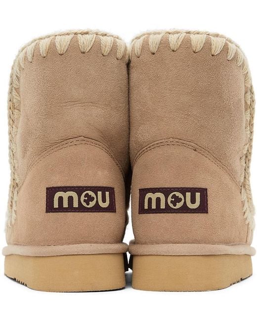 Mou Natural Ankle Snow Boots