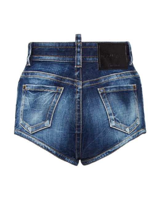 DSquared² Blue Washed Denim Shorts