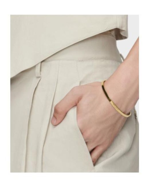Maison Margiela White Logo Cuff Bracelet