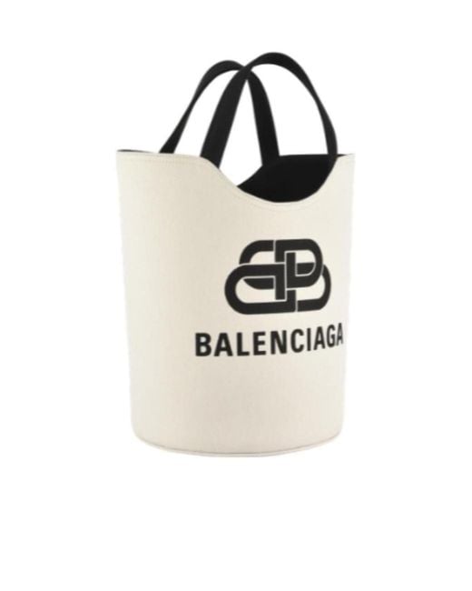 Balenciaga White Wave Printed Shoulder Bag