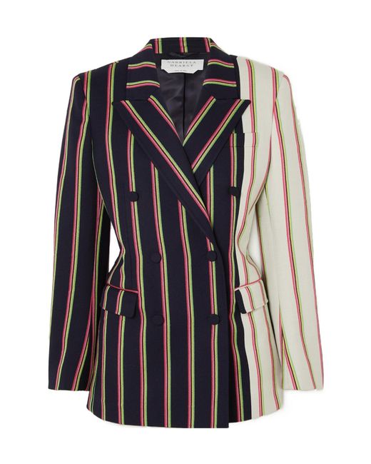 Gabriela Hearst Black Double-Breasted Suit Jacket