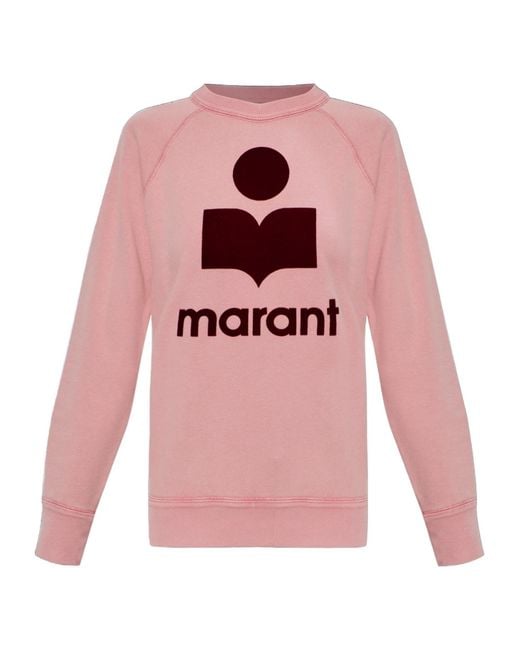 Isabel Marant Pink Crew Neck Long-Sleeved Sweatshirt