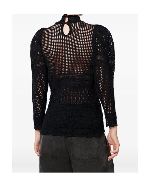 Isabel Marant Blue Dahara Openwork Jumper
