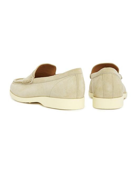 Tod's Natural Topstitching Penny Loafers for men