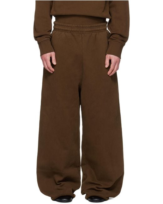 Entire studios Brown Straight-Leg Elasticated Pants for men