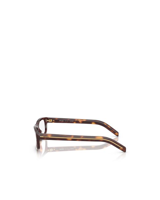 Prada White Eyewear Rectangular Frame Glasses for men