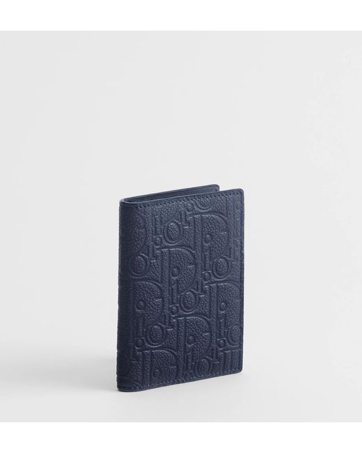 Dior Blue Bifold Card Holder for men
