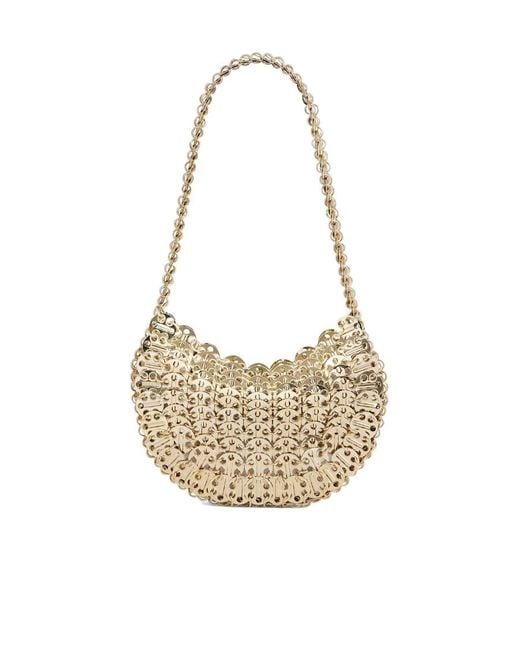 Rabanne White Moon 1969 Disc Detailed Shoulder Bag