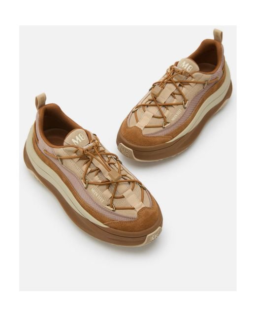 Moon Boot Brown Moon247 Xlace Panelled Sneakers