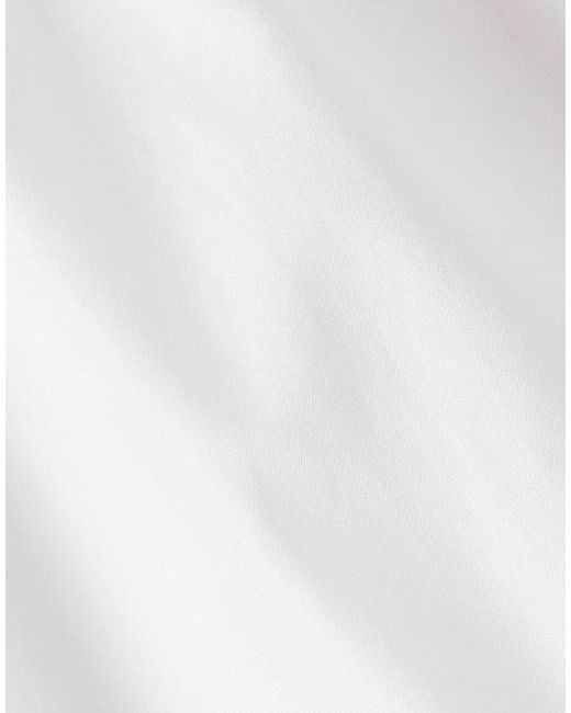 Loulou de Saison White Vitti Oversized Belted Cotton-Poplin Midi Dress