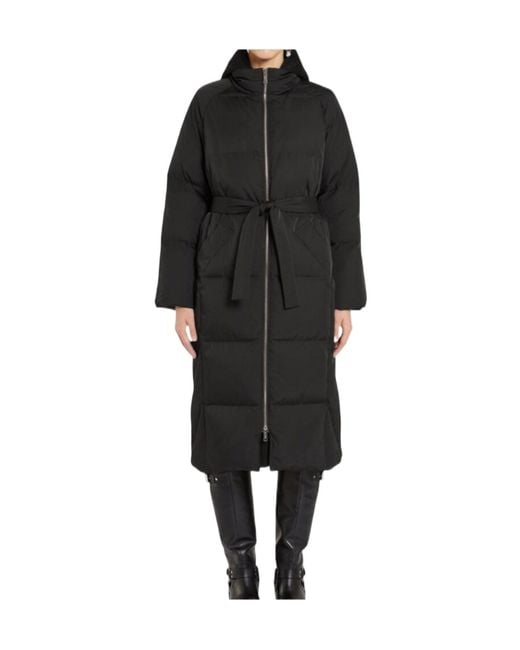 Marella Black Long-Sleeved Down Jacket
