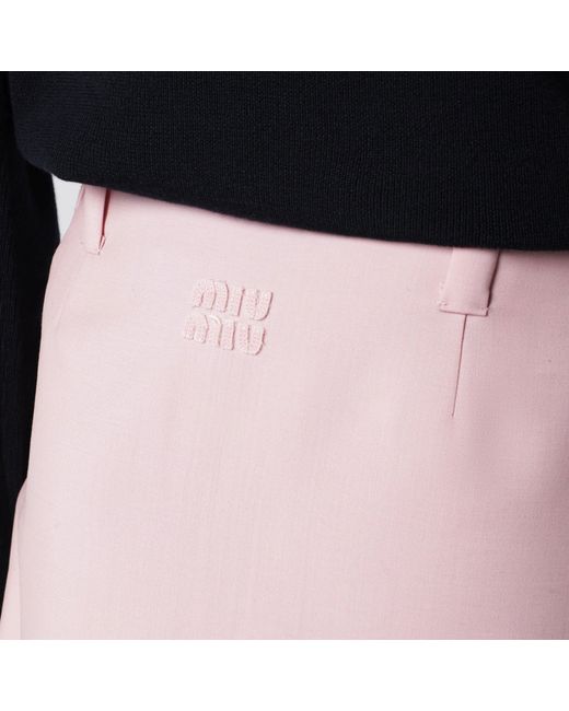 Miu Miu Black Kid Mohair Skirt