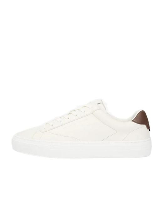 Tommy Hilfiger Natural Round-Toe Sneakers for men