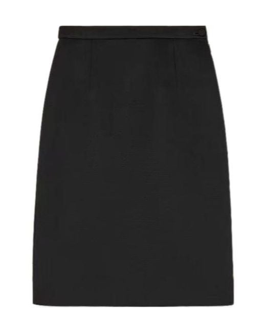 Loro Piana Black Tessa Skirt