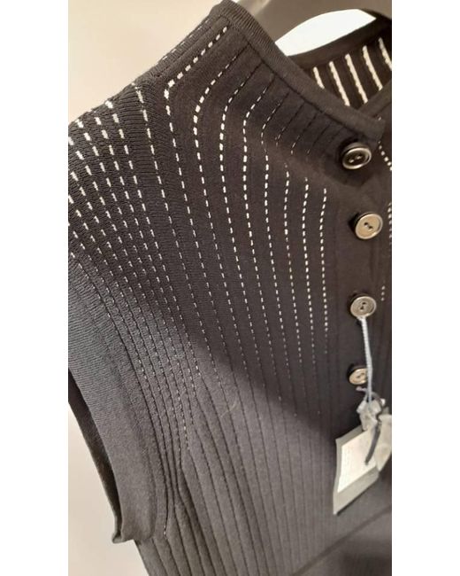 Max Mara Black Sleeveless Vest