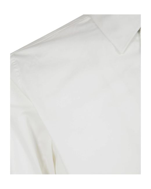 Michael Kors White Cotton Shirt for men