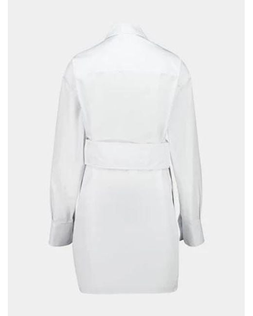 Courreges White Button-Up Mini Dress