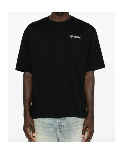 Off-White c/o Virgil Abloh Black Short-Sleeved T-Shirt for men