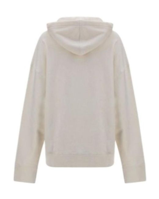 Jil Sander Gray Hooded Logo Sweatshirt