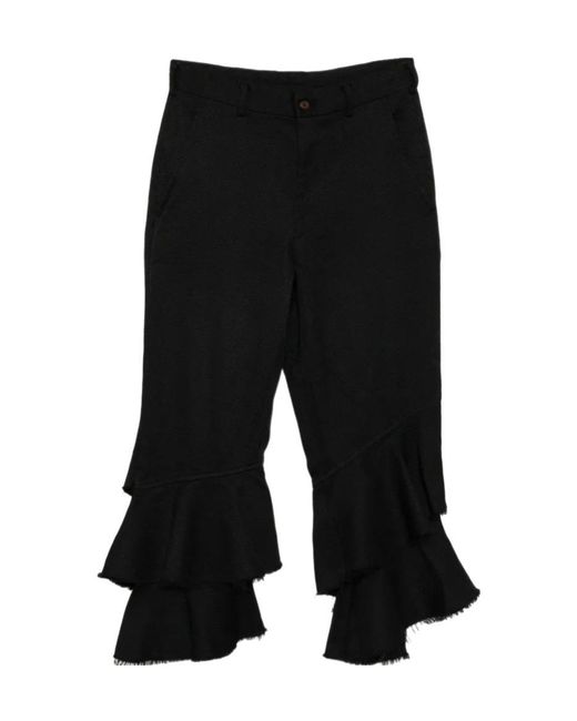 Comme des Garçons Black Casual Pants With Belt Loops