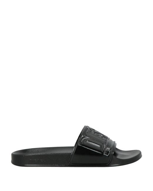 DIESEL Black Simple Slippers