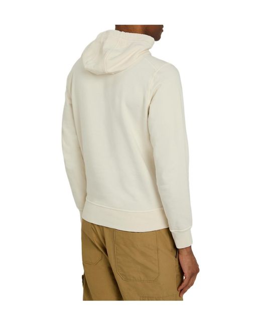 Stone Island Natural Hooded Cotton Sweatshirt for men
