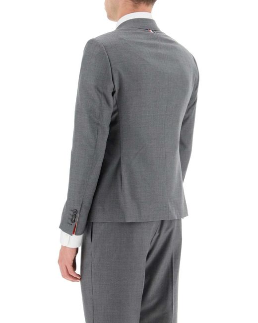 Thom Browne Gray Wool Suit Jacket for men