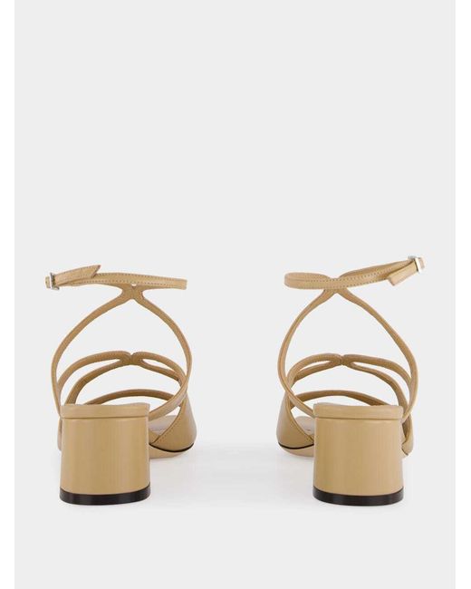 Jimmy Choo Metallic Azilia Strappy Leather Sandals