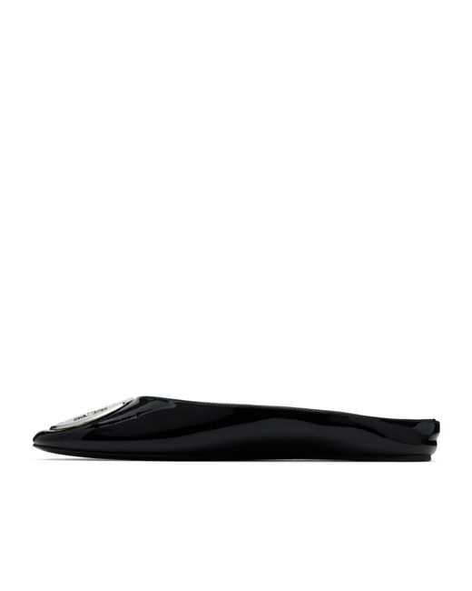 Tory Burch Black Reva Backless Ballerina Flats