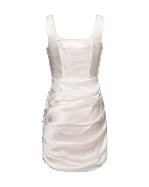 GIUSEPPE DI MORABITO Natural Pendulous Mini Dress