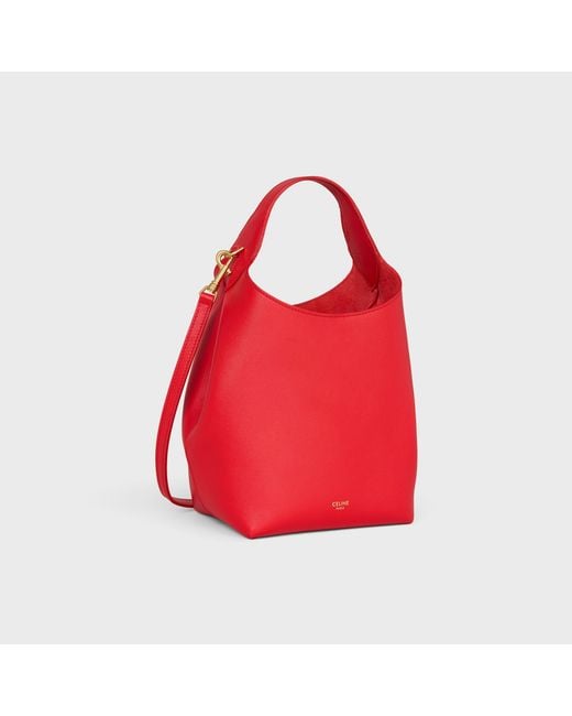 Céline Red Small Hobo