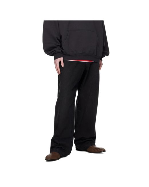 Vetements Black Hip-Hop Jeans for men