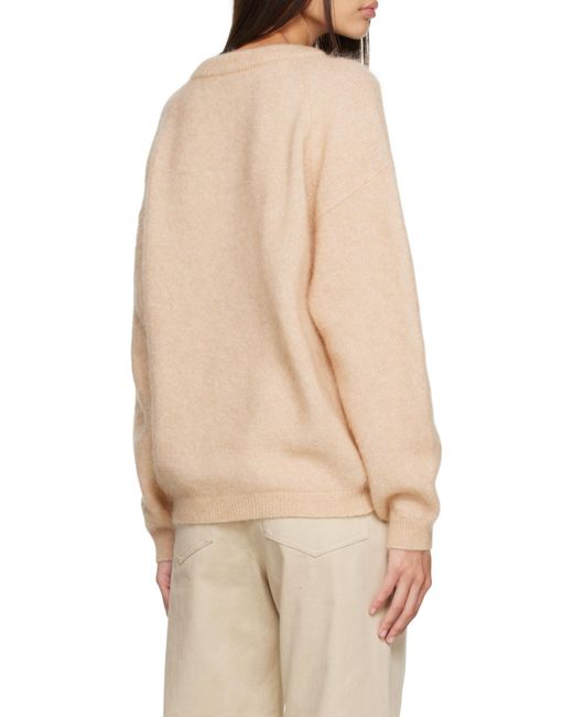 Acne Natural Crew-Neck Knitted Jumper