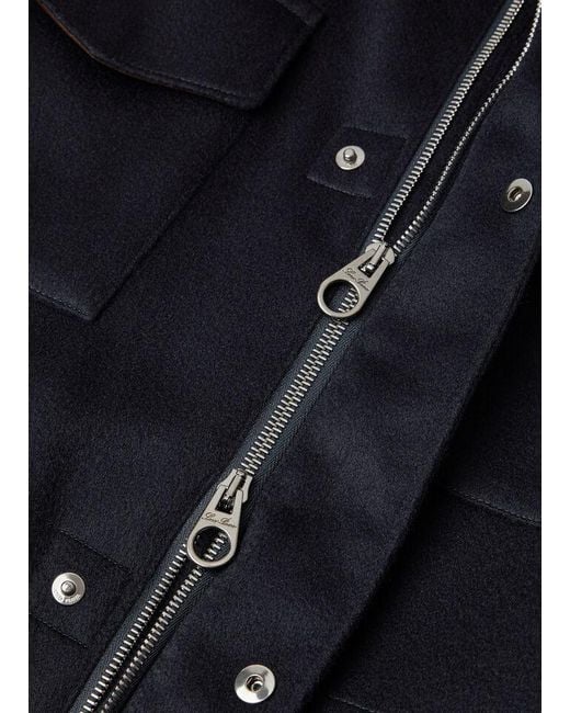 Loro Piana Blue Traveller Field Jacket for men