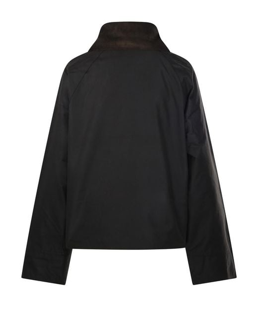 Barbour Black Long-Sleeve Casual Jacket