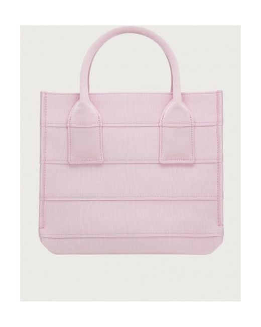 Ferragamo Pink Ferragamo Signature Small Tote Bag