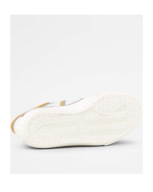 Tod's White Round-Head Sneakers