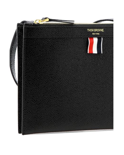 Thom Browne Black Small Crossbody Document Holder