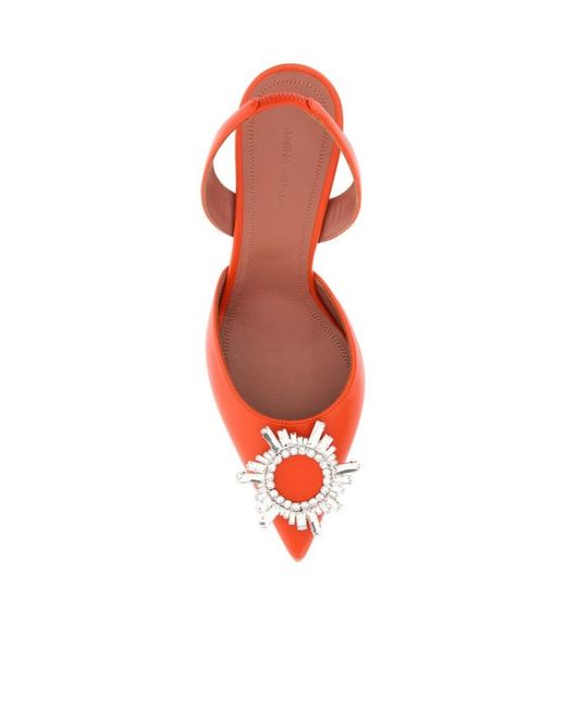 AMINA MUADDI Red Pointed High Heels