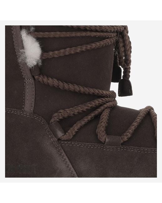 Moon Boot Black Evx Shearling Boots for men