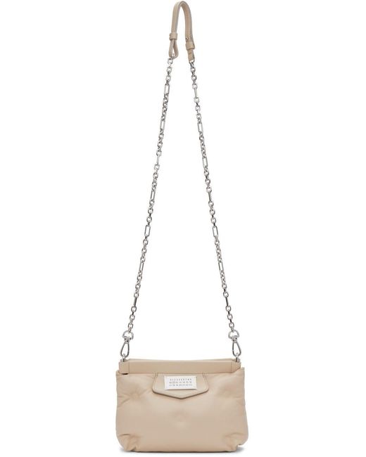 Maison Margiela Natural Glam Slam Carpet Quilted Mini Crossbody Bag