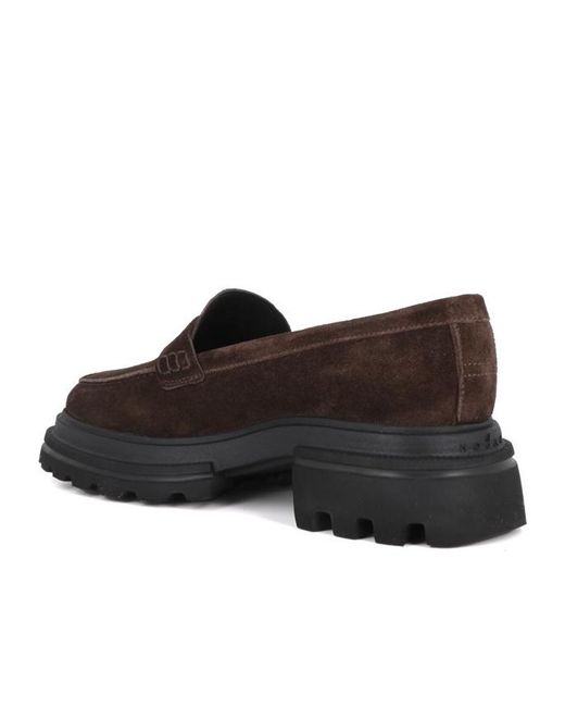 Hogan Brown Slip-On Loafers
