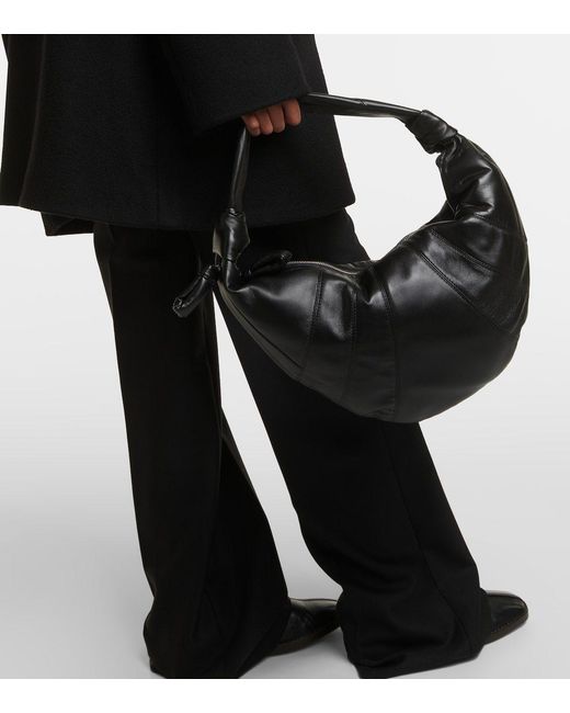 Lemaire Black Fortune Croissant Leather Shoulder Bag