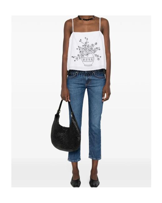 Dondup Blue Strech Cotton Jeans