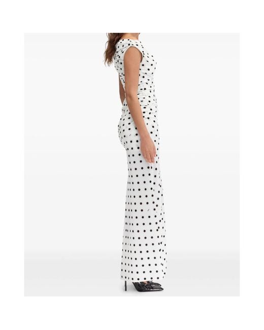 Jacquemus White Polka Dot Patterned Dress