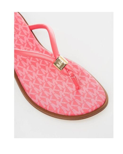 Michael Kors Pink Logo Sandals
