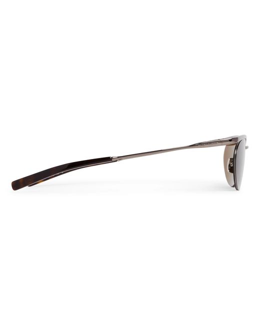 Saint Laurent White Eyewear Sl 862 Oval Frame Sunglasses